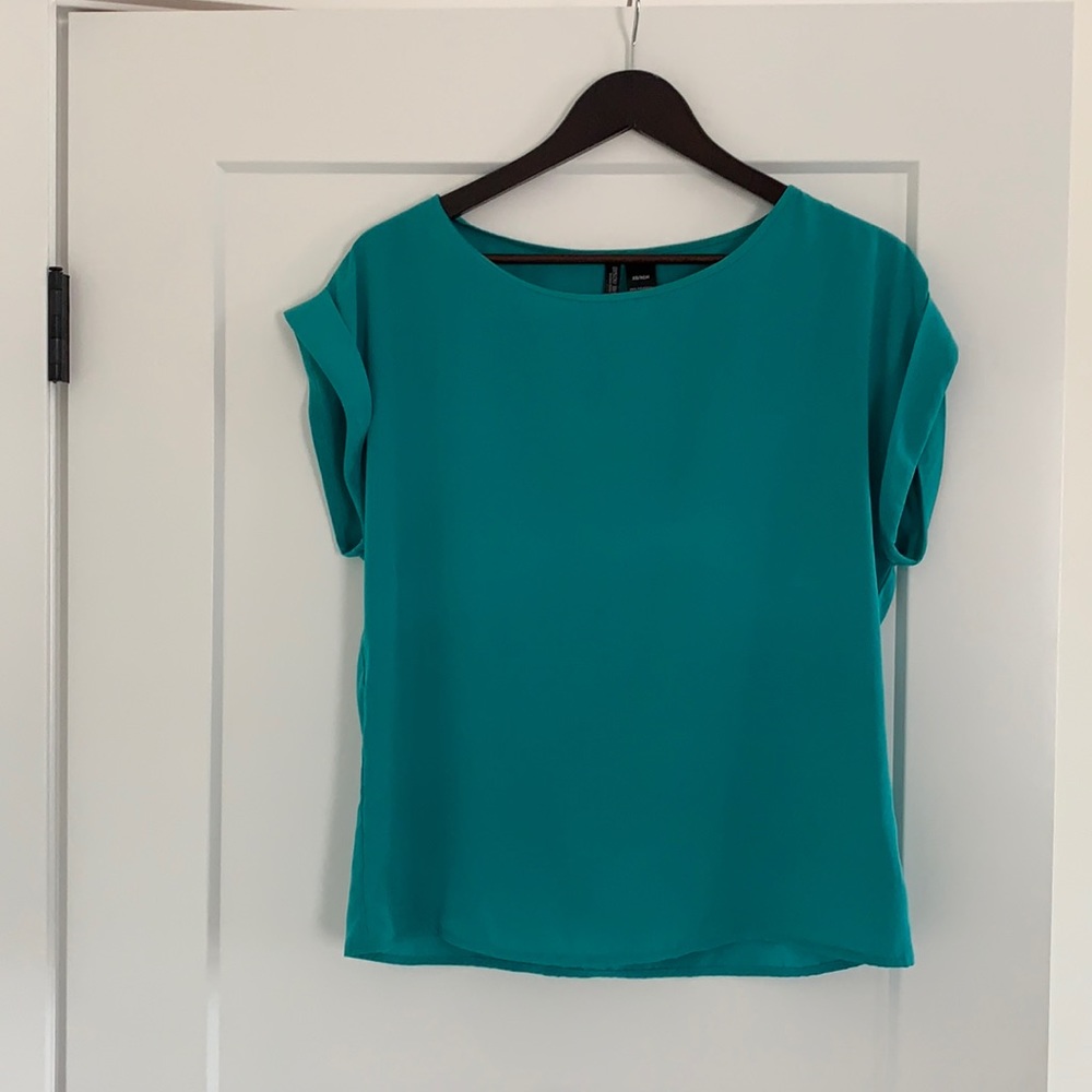 Teal dress top